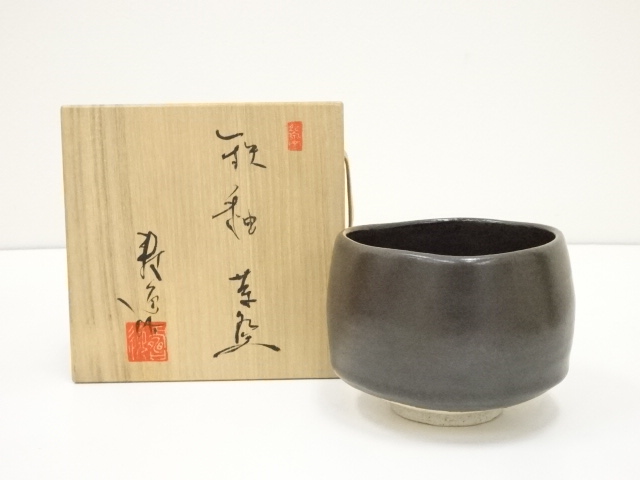 JAPANESE TEA CEREMONY / CHAWAN(TEA BOWL) / IRON GLAZE 